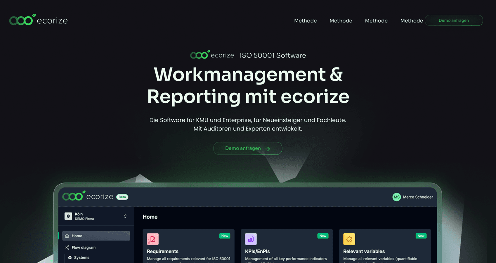 ecorize Heropage — Konzept-Draft